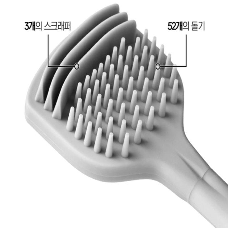 Other Awesome Tongue Cleaner White Tongue, Yellow Tongue, Bad Breath Elimination TPU Head Detachable ADTC-1000 4 Colors