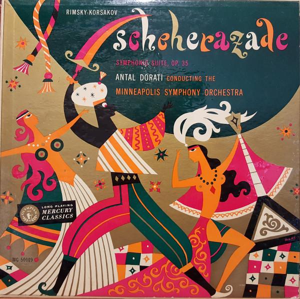 

LP Record NIKOLAI RIMSKYKORSAKOV MINNEAPOL Scheherazade Symphonic Suite Op. 3 MG50009 Mercury US Classical Used