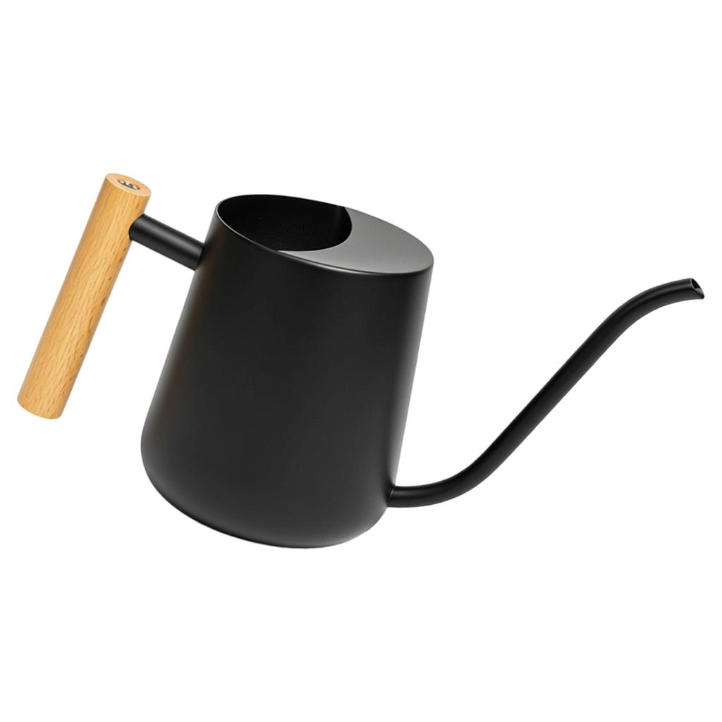 Long Lasting Ergonomic Stainless Steel Watering Tool Equipped with Ergonomic Wood Handle Ensuring Easy Controlled Pouring