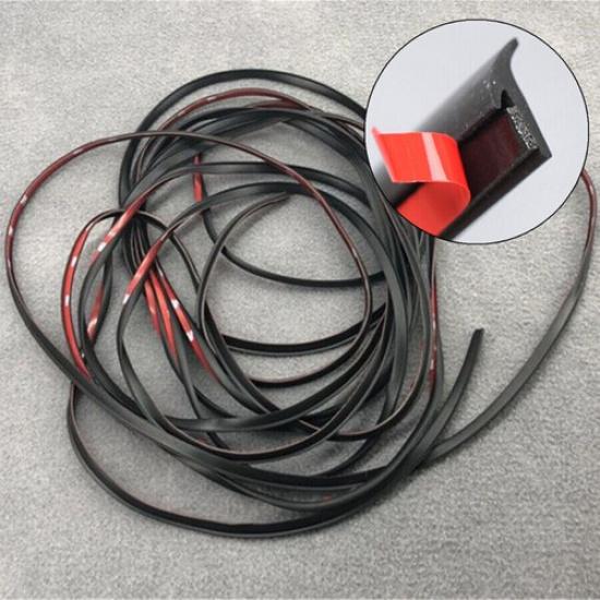 16 FT Slant T-type Rubber Car Seal Strip Filler Side Skirt Headlight Bumper Seal