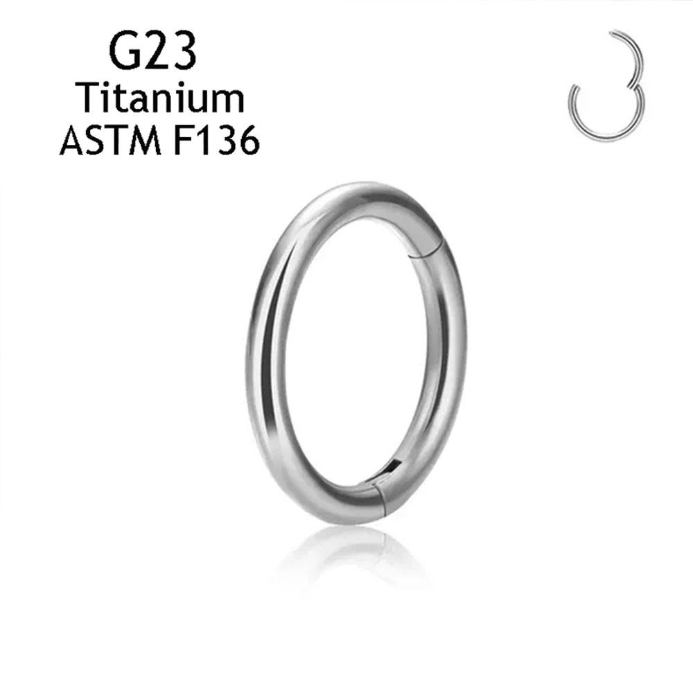 Classical Nose Rings G23 Titanium Anodizing Piercing Body Jewelry Basic Earrings Sexy Septum Piercing Nariz Gifts Safe Piercing 1.0x6mm серебряный