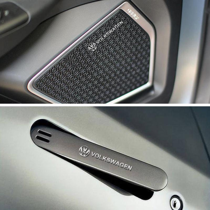 Car Interior Decoration Decals 3D Metal Emblem Stickers For VW Volkswagen R Scirocco Jetta Beetle Golf Passat Polo Touran Tiguan Zj1