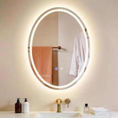 LED Wall-Mounted Bathroom Mirror - NETTLIFE - 60x80 Cm (IP44) - Anti-fog - Adjustable Intensity 3000–6500K - Aluminum Frame