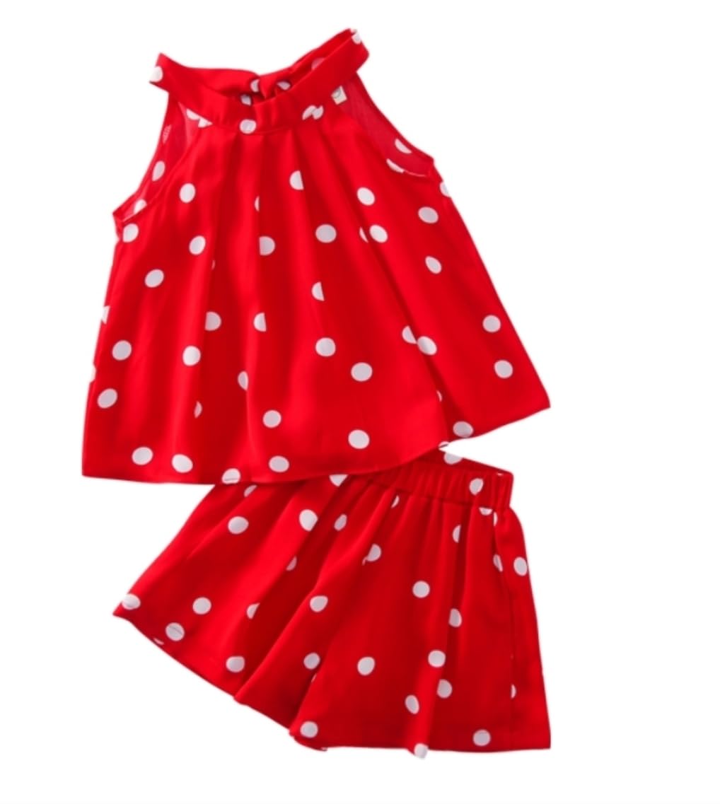 

Sai Minnie Mouse Cosplay Set for Girls, Cotton, with Ribbon on the Back, Perfect for Christmas, Spring, Summer, Fall, and Winter, Polka Dots, Cute