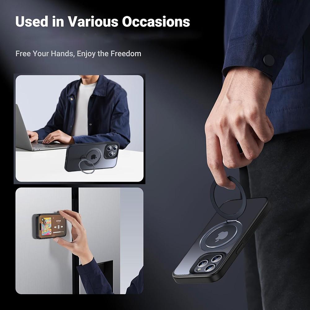 For iPhone 14 Pro Case Compatible with MagSafe Magnetic Ring Kickstand Anti-drop Phone Cover