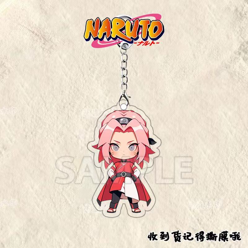 Anime Naruto Akrilik anahtarlık aksesuarları Uzumaki Naruto Çizgi Film Anahtarlık