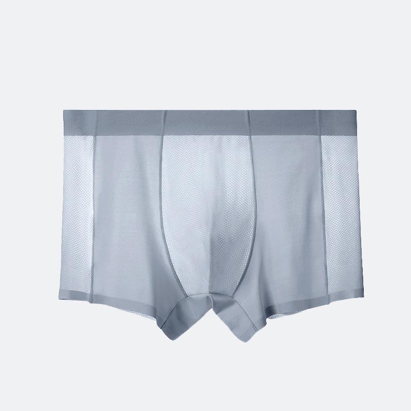 

120 Summer Men s Ultra-Thin Ice Silk Mesh Underwear, Cool & Breathable with 7A Antibacterial Crotch 4XL (170-190 jin)