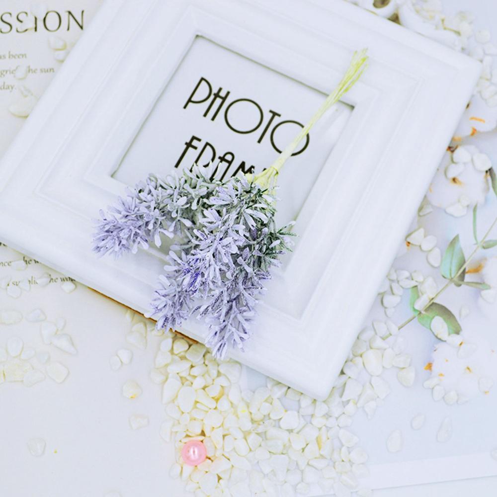 Purple Artificial Flowers Christmas for Home Decoration Bridal Accessories Clearance Vase Diy Gifts Fillers Silk Lavender Plants