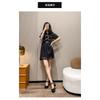 French bow thick heels Mary Jane high heels women 2025 new fairy wind small man a slip-on increase shallow mouth single shoes
