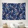 Ocean Whale Tapestry Sea Animal Wall Hanging Nautical Decor Coastal Wall Art Blue Whale Pattern Bedroom Decor Dorm Room Tapestry