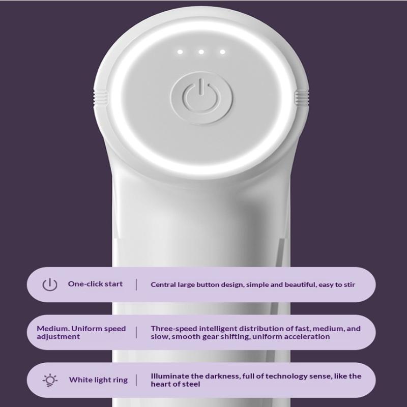 Rechargeable Handheld Electric Egg Beater Wireless Hand Mixer For Baking Cake Cream Whisk Kitchen Cooking Tool