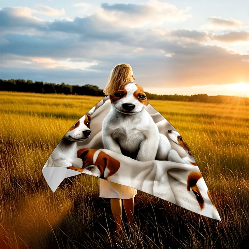 Cute Dog Portrait Fleece Blanket Throw For Puppy Lovers Pet Gift Cozy Winter Warm Throw Fleece Blanket Dog Mom Dad Home Decor