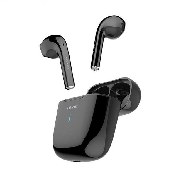 Słuchawki Bluetooth AWEI T26 TWS z stacją dokującą Czarne