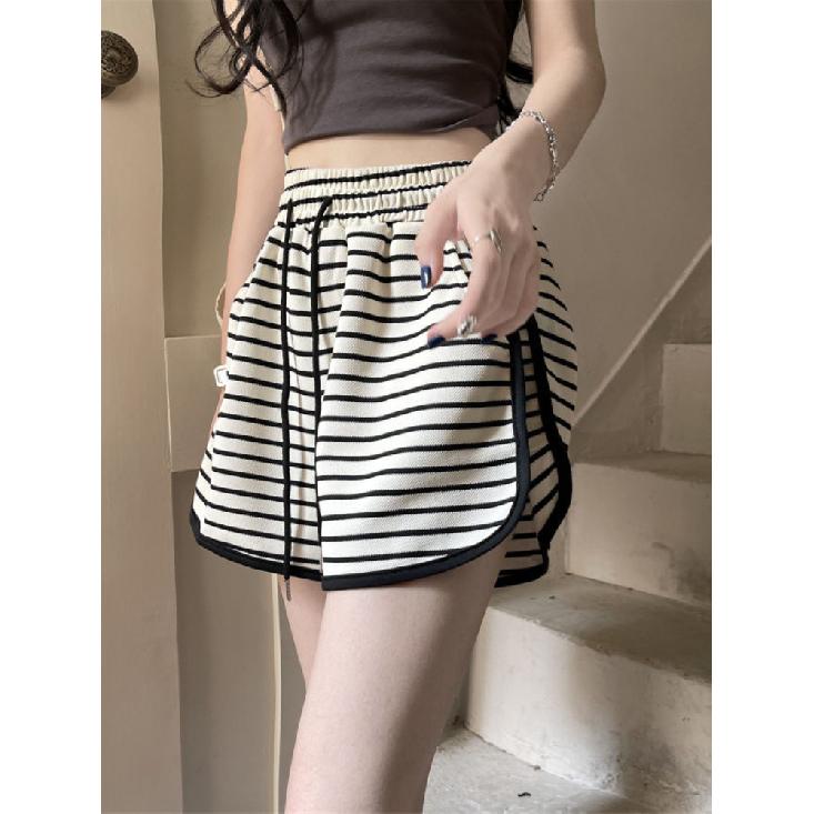 Summer Casual Lady Elastic Waist Sports Short Pants Fashion Bottoms Shorts Women Candy Color Breathable Plus Size Shorts