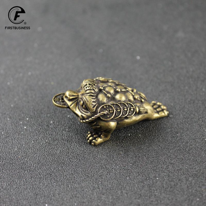Large Solid Copper Lucky Money Toad Tea Ceremony Small Ornaments Tea Pet Antique Animal Figures Miniatures Desk Decoration Craft