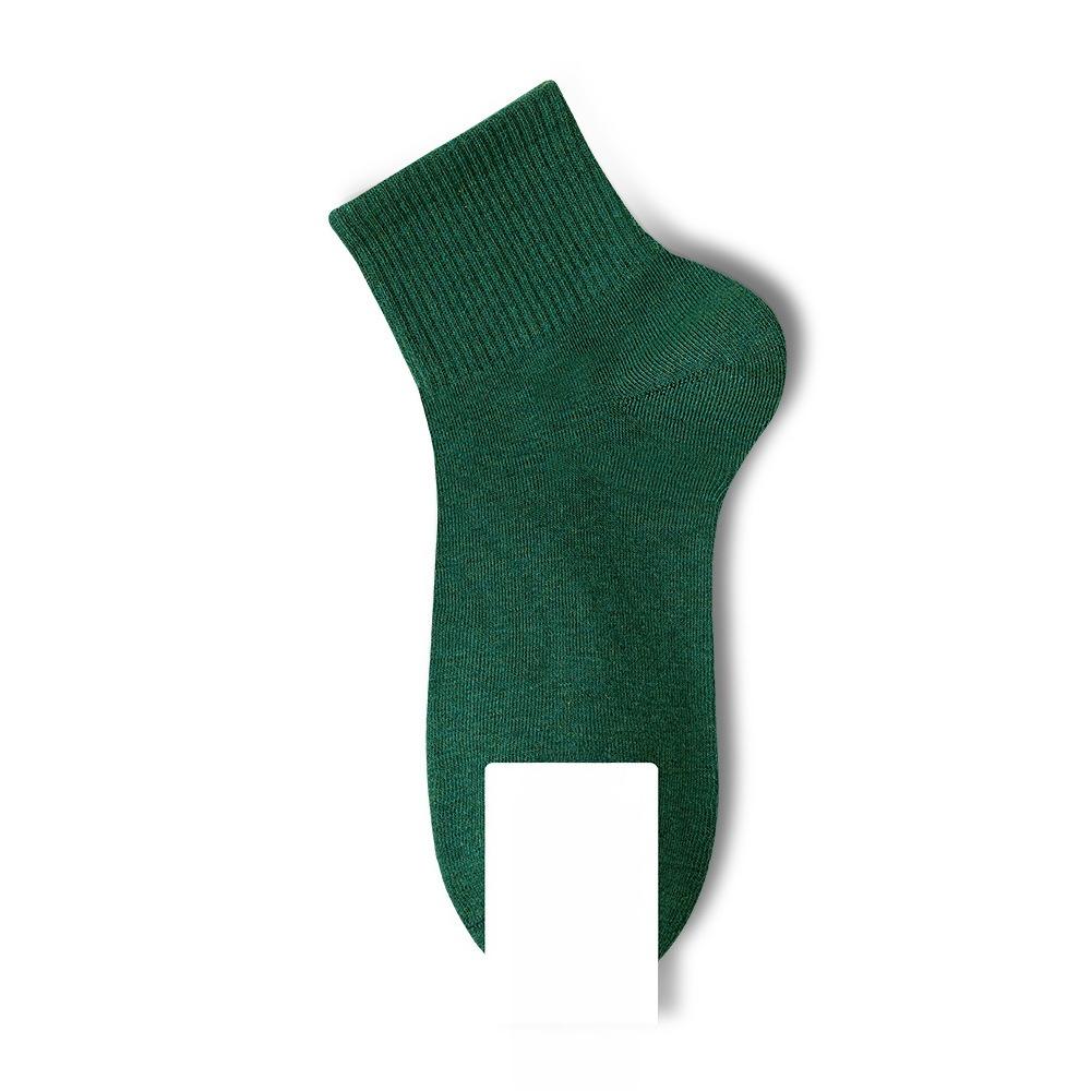 

Женские осенне-зимние новые хлопковые однотонные бесшовные гольфы 1 pair зелёный