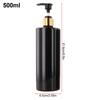 Separate Bottles Of Household Portable Bath Products 3PCS 500ml PET Empty Refillable Shampoo Lotion Bottles With Pump Dispensers