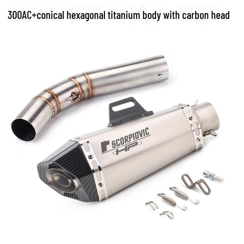 Stainless Steel Modified Exhaust for 300AC/300R/300RR/500 Motorcycles