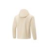 Li Ning Fitness Series Solid Color Hooded Thickened And Fleece Lined Sportswear Jacket Men's Dusty Khaki AFDT631-2