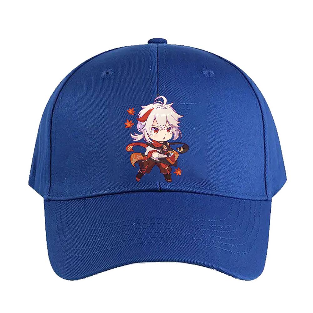 Genshin Impact Kazuha Chibi Cap Summer Woman Man Adult Casual Fashion Casual Adjustable Fishing Hat Sun Hat