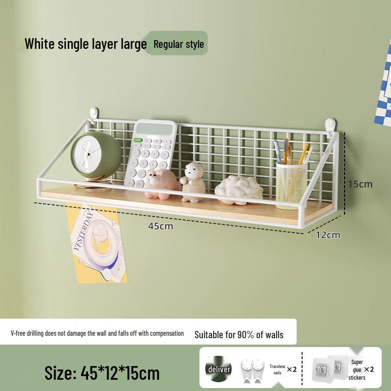 Punch-Free Wall-Mounted Camera Shelf: Multi-Functional Security & Storage Solution