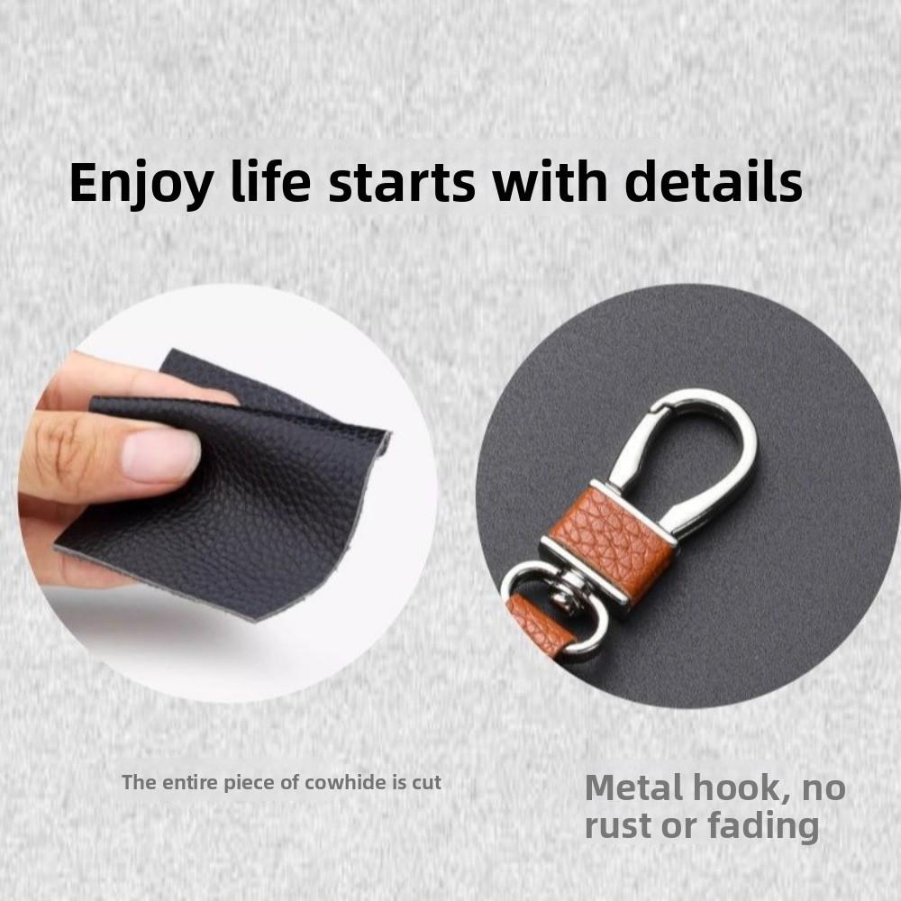 Luxury Leather Key Case Large Capacity Keychain Holder Universal Mini Storage Bag  Home