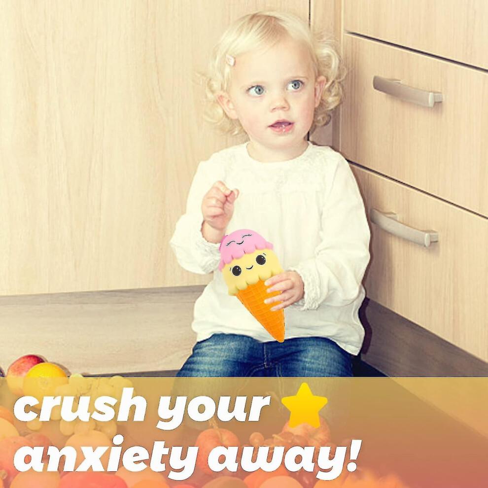 Squishies Ice Cream Jumbo Squishys Slow Rising Kawaii Smiley Squishies Decompression Toys 12.5 X 10.5 X 21.5 Cm