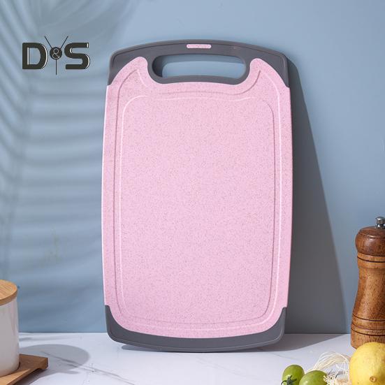 Double-sided Cutting Board Vegetable Meat Chopping Board with Grooves Easy Grip Handle Non-Slip Kitchen Essential for Foodies And Chefs