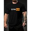 Gym Hub Reine Baumwolle T-Shirt Sommer Kurzarm Herren Fitness Muskel Lässig Athleisure Schwarz