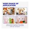 760 Pieces Stuffed Animal Eyes Black Eyes Animal Doll Toy Eye Eyes Teddy Bear Doll Making Plastic Adhesive Type Handicraft Parts DIY 3mm 4mm 5mm 6mm