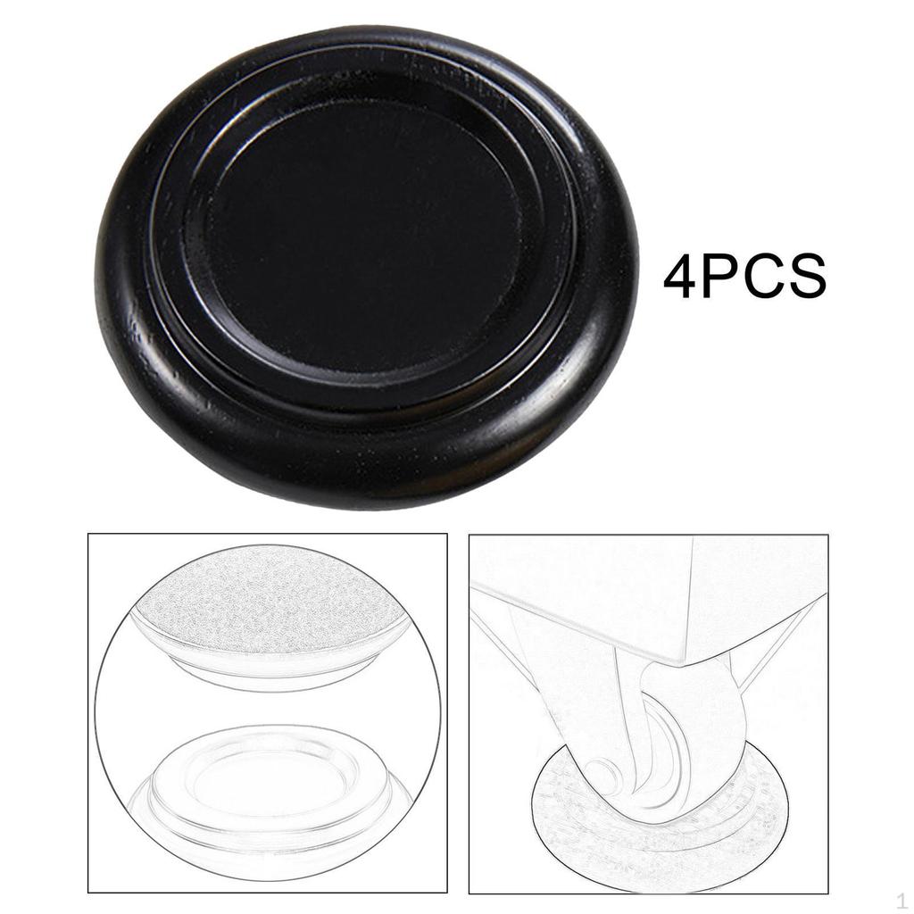 4 Pieces Piano Caster Cups Floor Protector Pedal Cushion Portable Support for Hardwood Floors