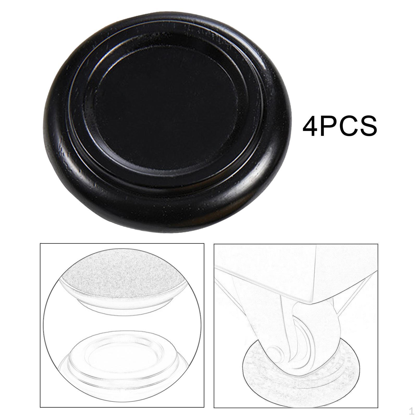 

4 шт. Защитные колпачки для пианино, подушки для педалей, переносная поддержка для деревянных полов black