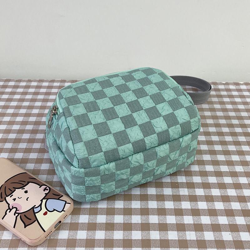 Plaid Cloth Bag Crossbody Mobile Phone Wallet Casual Versatile Mini Bag Multi-layer Women's Bag