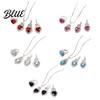 Trendy Jewelry Set Heart for Women Shiny Rhinestone Unique Design