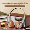 Retro Over-Ear Wireless Bluetooth Headphones with Long Battery Life