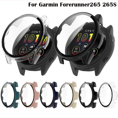 Πλήρης Προστατευτική Θήκη Για Garmin Forerunner 265 Forerunner 265S Προστατευτικό Οθόνης Κάλυμμα Κέλυφος + Μεμβράνη από σκληρυμένο γυαλί Αξεσουάρ