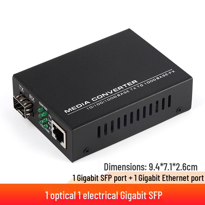Gigabit Fiber SFP Transceiver: 1 Electric & 1 Optical Port Fiber Switch Module