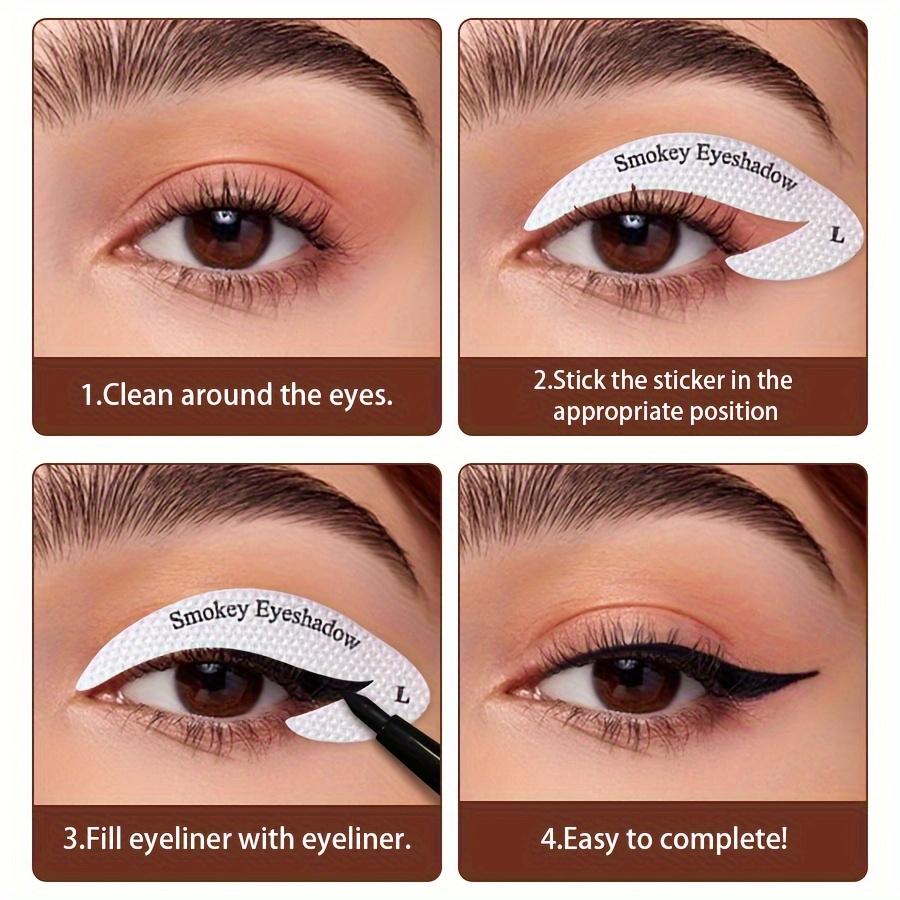 Eye Makeup Template Sticker,Eyeliner Mold Patch,Eye Makeup Assistant Sticker Beauty Tool,Quick Makeup,Very Suitable for Beginner