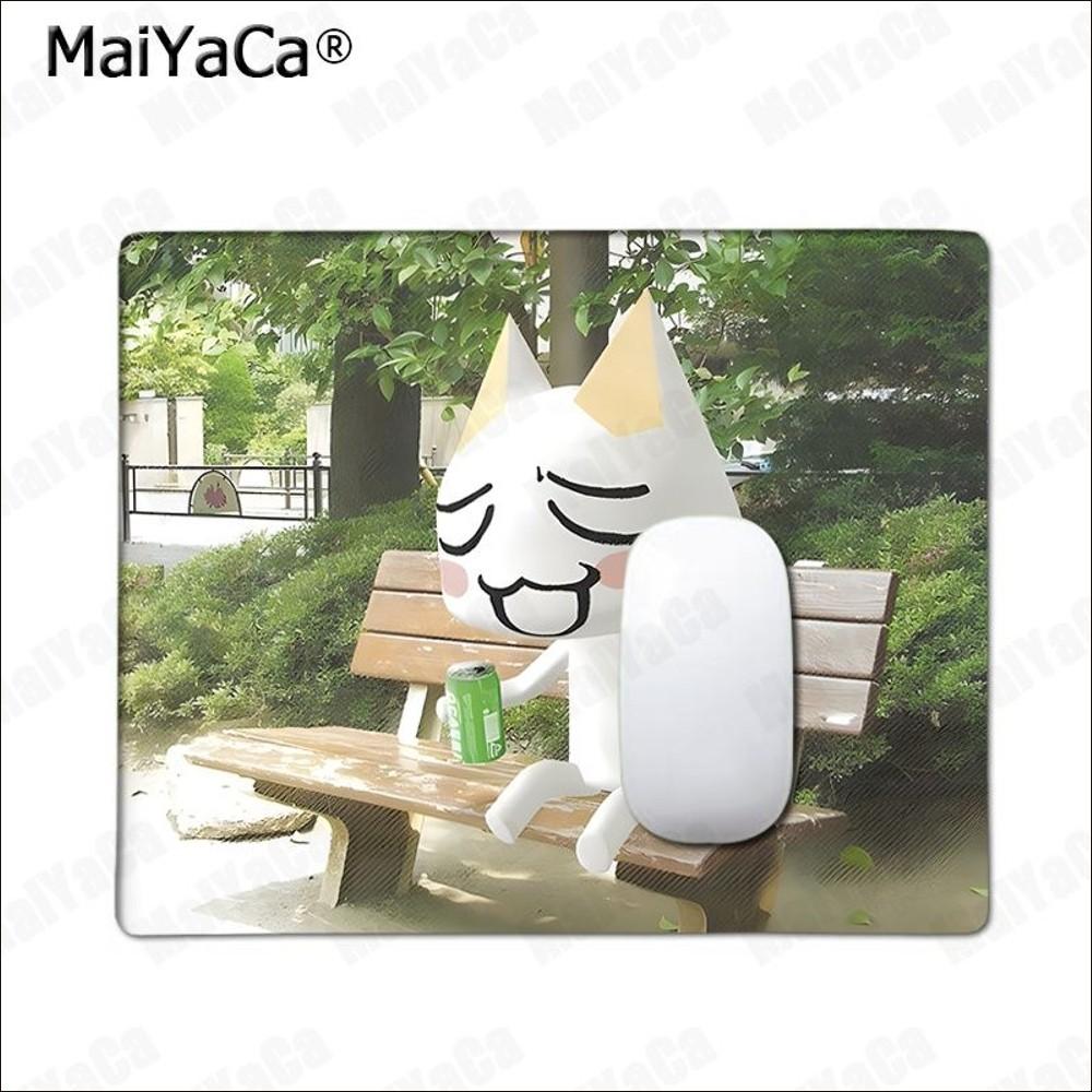 Cute Toro Inoue Cat  Mousepad Rubber Small Thickened Mouse Pad Gaming Keyboard Table Mat Office Supplies Room Decor Mouse Carpet
