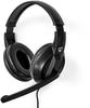 Nedis PC Over-Ear Office Headset (Wired, USB-A), Office Black