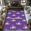 Teletubbies Customizable Name Area Rug Suitable for Bedrooms Playrooms Entryway Foyer Antislip Carpet Decorate Offices