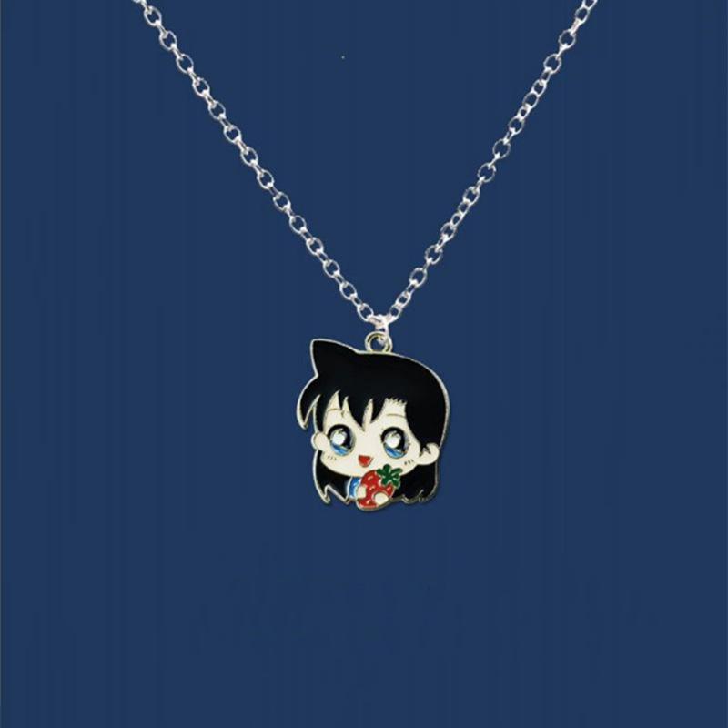 CANXING Detektiv Conan Halskjede Anheng Anheng Halskjede for Kvinner Menn Kjæreste Par Lover Smykker Gave