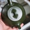 Yixing Original Mine Green Clay Handmade Carved Purple Clay Teapot Landscape Ruyi Stone Ladle Purple Sand Pot Chinese Teapot