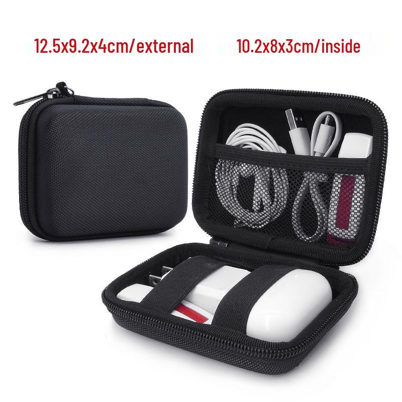 In-Stock EVA Hard Shell Laptop Power Bank & Earphone Case with USB Drive Storage