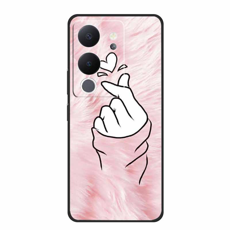 Phone Case For Vivo V30 Lite 5G Back Cover Case Shockproof Black Silicone Soft Funda For Vivo V30 Lite Case V 30 Lite Coque Capa