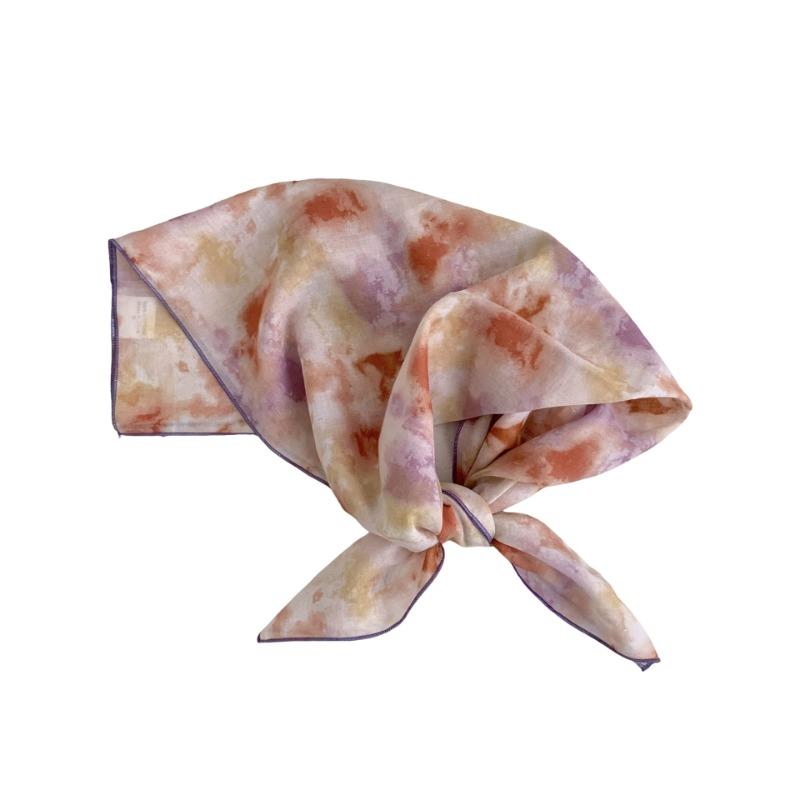 Square Scarf Cotton High-end Literary Bag, Headscarf, Headband, Neck Protection, Scarf, Small Shawl, Scarf, Silk Scarf.