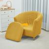 2pcs/set Jacquard Stretch Club Armchair Slipcover 1pc Barrel Tub Sofa Cover + 1pc Polar Fleece Couch Cover Furniture Protector