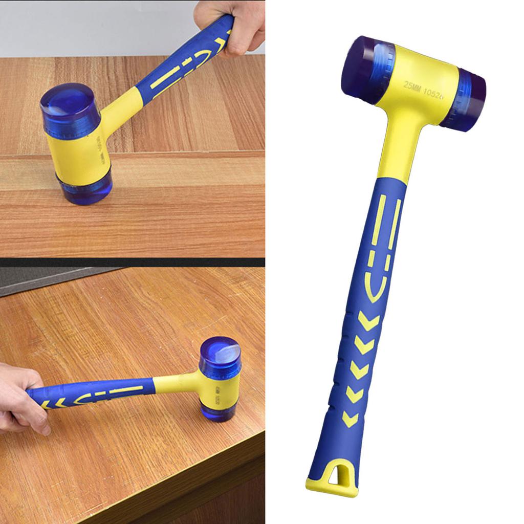 Portable Ergonomic Floor Tile Tapping Installation Hammer With Detachable Plastic Handle for Watch Repair Hardware Tool