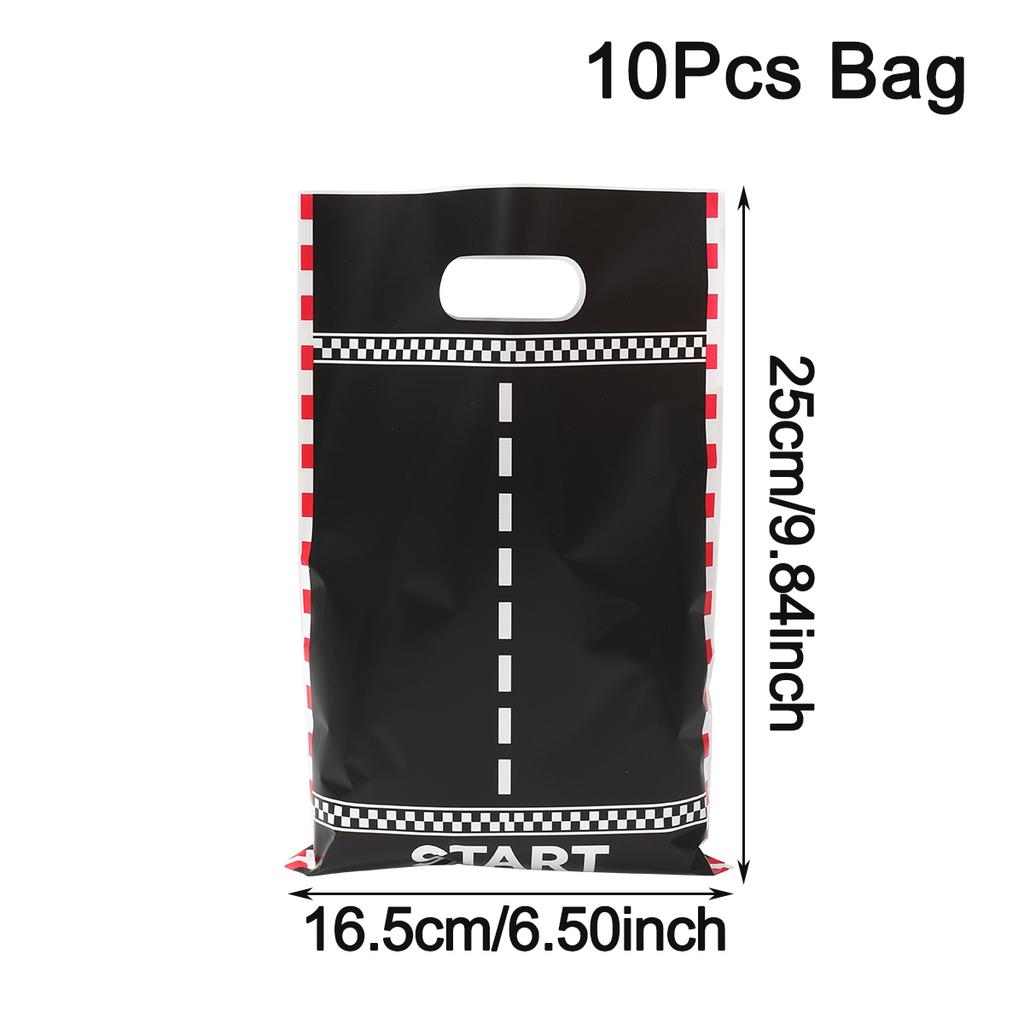 10/25/50pcs Racing Car Hanging Bag Birthday Party Decoration for Kids Cookies Gift Bag Gender Reveal Baby Shower Party Supplies