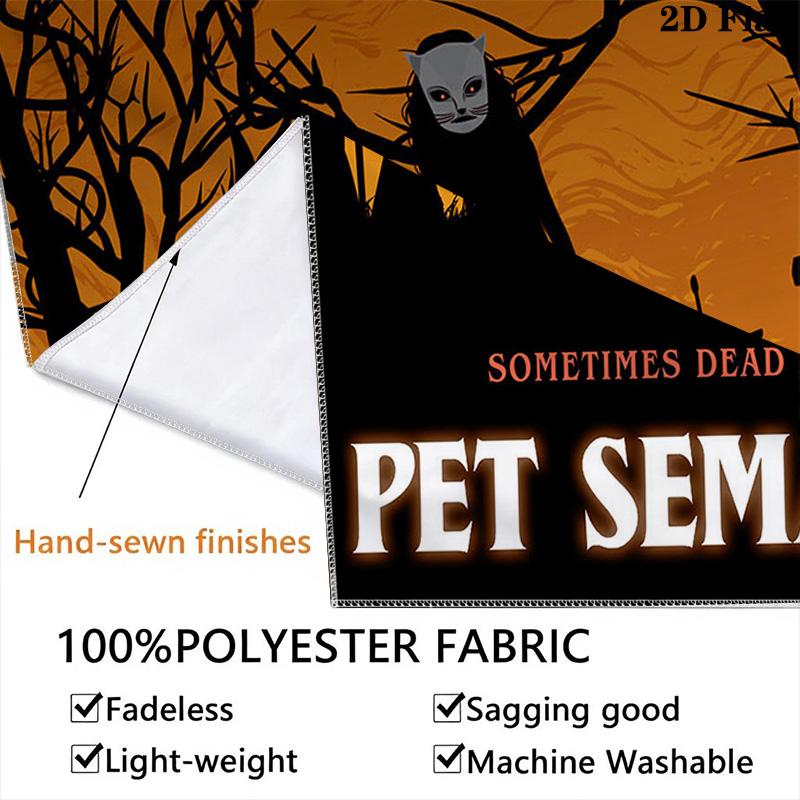 Pet Sematary Pattern Home Decor Tapestry, Wall Hanging, Decorative RV Wall Cloth.SGT0917189